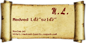 Medved László névjegykártya